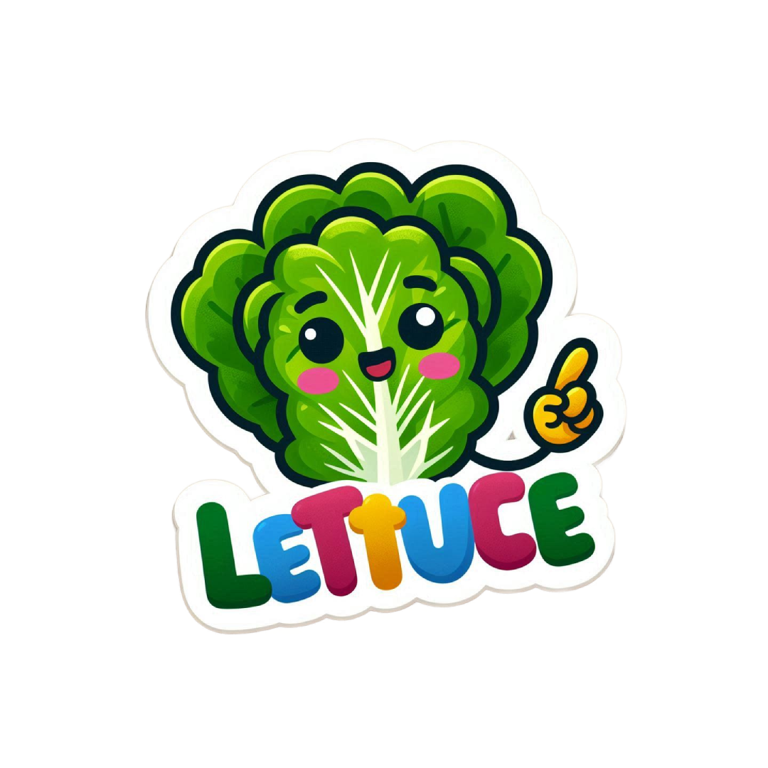 Lettuce Sticker