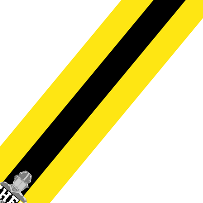 Black N Yellow Helmet Stripes