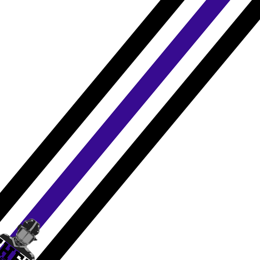 Purple Love Helmet Stripes