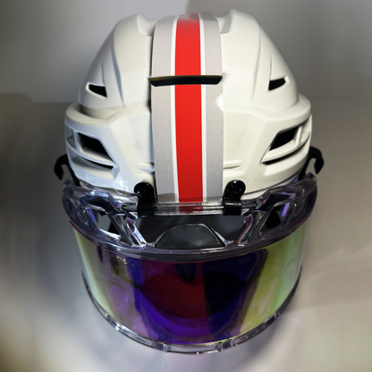 Grey Devil Helmet Stripes