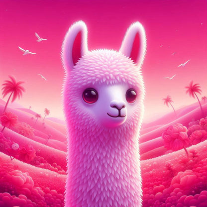 Chandail Rose Llama (Visiteur)